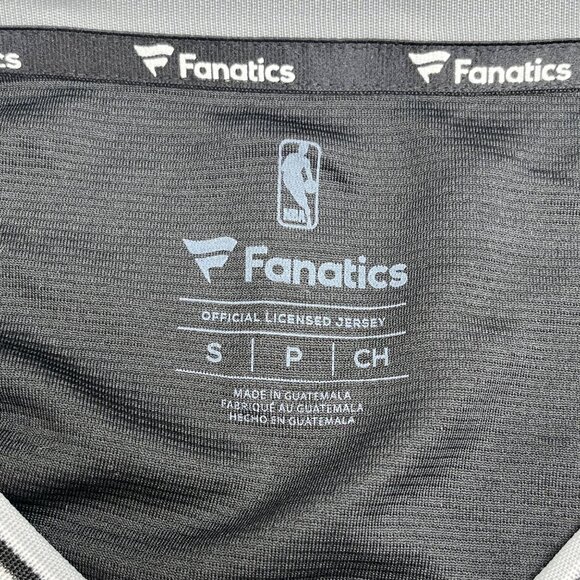 San Antonio Spurs Fanatics Mens Johnson #3 Basketball Jersey Black Gray Small - Picture 5 of 5